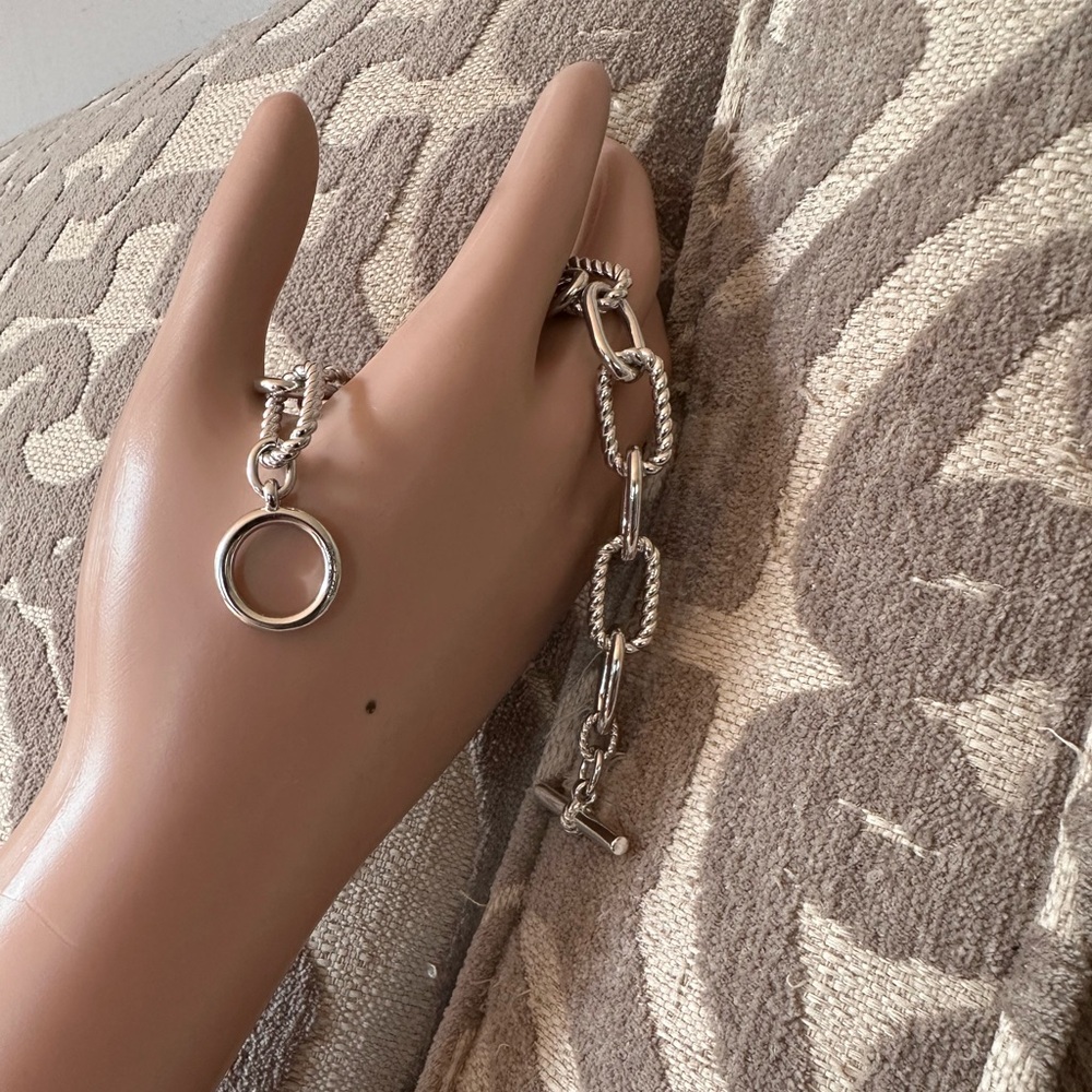 David Yurman Silver Chain Link Bracelet NWTB - Picture 11 of 16
